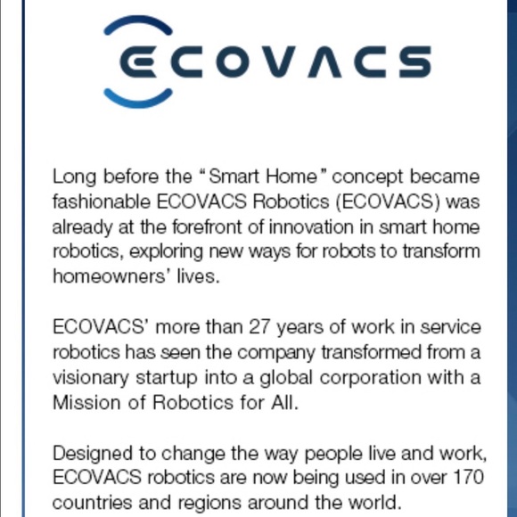 Ecovacs Black and Blue Robot Vacuum - Picture 10 of 16